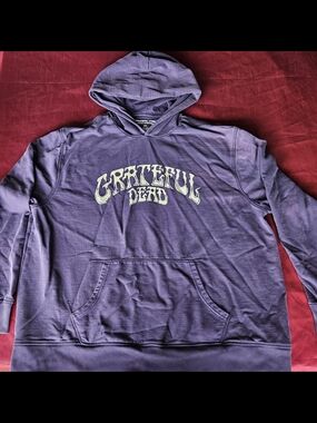 Thick Purple Grape Grateful Dead Lucky Brand XXL Hooded Sweatshirt Jamband RARE!